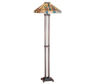 Tiffany Style Prairie Wheat Mission Floor Lamp —