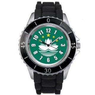 China Macau Country Flag watch with silicone band Watches
