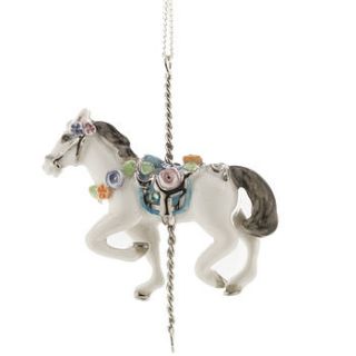 horse pendant necklace hop skip and flutter by amadoria