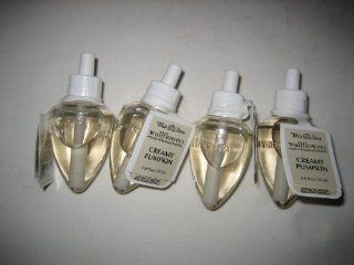 Bath & Body Works Creamy Pumpkin Scent 4 Wallflower Refill Bulbs   Home Fragrance Accessories