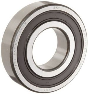 SKF 6312 2RSJEM Medium Series Deep Groove Ball Bearing, Deep Groove Design, ABEC 1 Precision, Double Sealed, Contact, Steel Cage, C3 Clearance, 60mm Bore, 130mm OD, 31mm Width, 11700lbf Static Load Capacity, 18400lbf Dynamic Load Capacity Industrial &