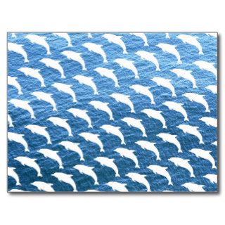 Dolphin Pattern Post Cards