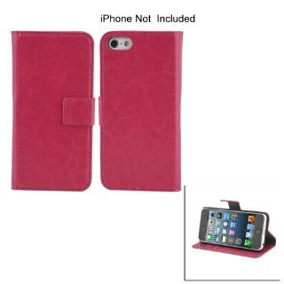 GoodBZ Hot Pink Luxury Magnetic Flip PU Leather Wallet Case Cover with 2 Slot For Apple Iphone 5C Cell Phones & Accessories