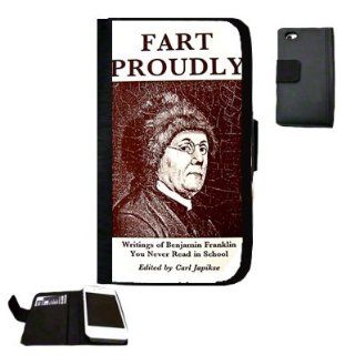 Fart Proudly Fabric iPhone 5 Wallet Case Great Gift Idea Cell Phones & Accessories