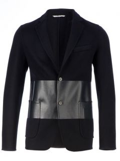 Valentino Lambskin Panel Blazer