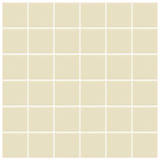 American Olean 12 Pack Unglazed Vanilla Cream Thru Body Porcelain Mosaic Square Floor Tile (Common 12 in x 24 in; Actual 11.93 in x 23.93 in)