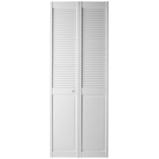 ReliaBilt Louver/Panel Solid Core Pine Bifold Closet Door (Common 80.75 in x 24 in; Actual 79 in x 23.5 in)