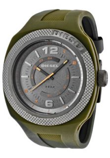 Diesel DZ1442  Watches,Mens Grey Dial Multi Green and Grey Rubber, Casual Diesel Quartz Watches