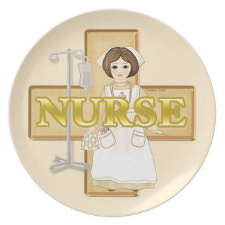 Old Time Nurse Plates