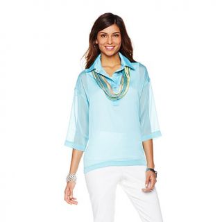 MarlaWynne Iridescent Chiffon Popover