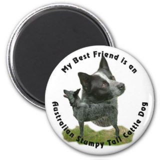 Best Friend Australian Stumpy Tail Refrigerator Magnets