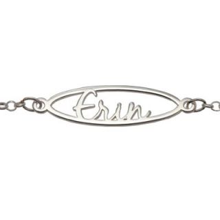 Nameplate Bracelet in Sterling Silver (10 Characters)   7.75   Zales