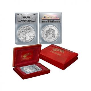 2014 MS70 ANACS First Day of Issue Limited Edition of 4799 S Mint Silver Eagle