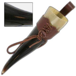 Medieval Norwegian Viking Drinking Horn Brown 16 19 inches  Boat Horns  Sports & Outdoors