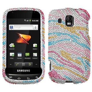MYBAT Colorful Zebra Diamante Phone Protector Cover for SAMSUNG M930 (Transform Ultra) Cell Phones & Accessories