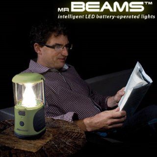 Mr. Beams MB472 UltraBright 260 Weatherproof Lumen LED Lantern with USB Port as a Backup Battery Charger, Green, 2 Pack   Lantern Flashlights  