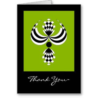 CHIC THANK YOU NOTE 64 GREEN/BLACK/WHITE CARDS