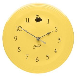 Fiesta Sunflower Yellow 473 10 Inch Clock Wall Clocks Kitchen & Dining