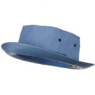 Big Size Roll Up Bucket Hat   Sky With Navy 3XL at  Mens Clothing store