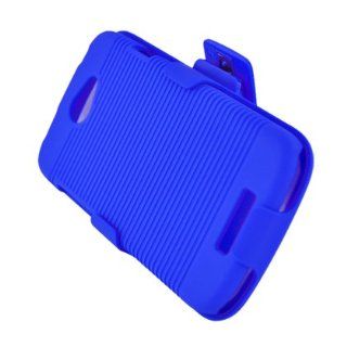 Aimo Wireless HTCONESPCBEC002 Shell Holster Combo Protective Case for HTC One S with Kickstand Belt Clip and Holster   Retail Packaging   Blue Cell Phones & Accessories