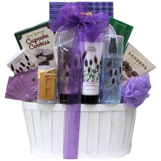 Lavender Spa Pleasures Bath and Body Gift Basket Bath Gift Baskets