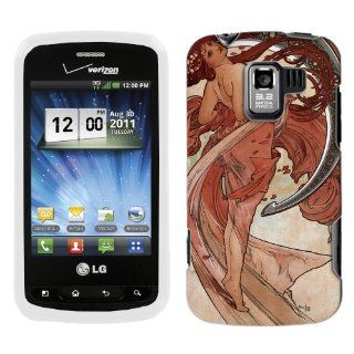 LG Optimus Q Alfons Mucha Dance Hard Case Phone Cover Cell Phones & Accessories