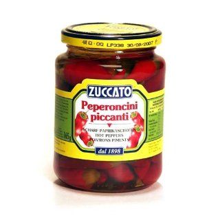 Spicy Red Peppers in Wine Vinegar(Peperoncini Piccanti)  Ethnic And Regional Gifts  Grocery & Gourmet Food