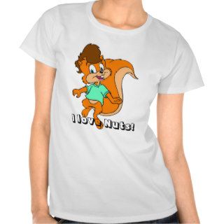 Fun Cute Happy Squirrel Nuts Personalized T Shirt