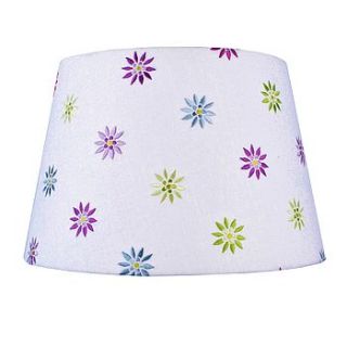 lampshade 'embroidered flowers' by the wooden lamp company