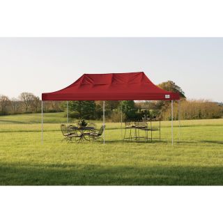 ShelterLogic Pop-Up Canopy — 10ft. x 20ft., Truss Top, Straight Leg, Red, Model# 22536  Pop Up Canopies