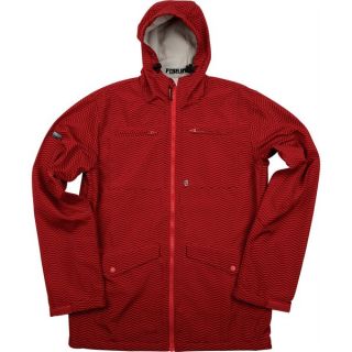 Forum Jackson Softshell Snowboard Jacket Red Herringbone