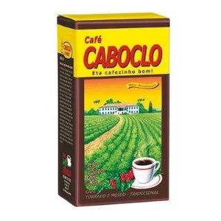Roast n' Ground Coffee From Brazil   Caf Torrado e Moido   Caboclo 17.60oz (500g) GLUTEN FREE  Coffee Brewing Machine Cups  Grocery & Gourmet Food
