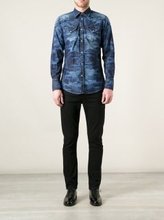 Dsquared2 Camouflage Denim Shirt   Elite