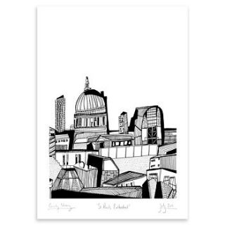 st. pauls london print by cecily vessey