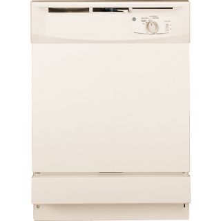 GE 64 Decibel Built in Dishwasher with Hard Food Disposer (Bisque) (Common 24 Inch; Actual 24 in)