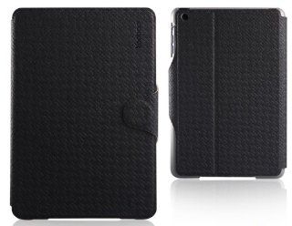 ZSquare Co Brand with Yoobao for iPad Mini Tablet , iFashion Leather Folio Case with Built in Stand , Support Auto Wake/sleep Smart Cover Function   Black  Players & Accessories