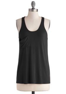 Downtown Boutique Tank in Onyx  Mod Retro Vintage Short Sleeve Shirts