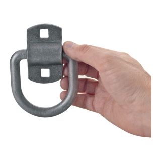 Buyers Heavy-Duty Forged D-Ring — 1/2in. Dia. w/ 2-Hole Bracket  Rope Rings