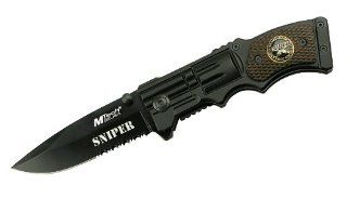 MTECH USA Mt 470Bk Tactical Folding Knife 4.5 Inch Closed  Tactical Folding Knives  Sports & Outdoors