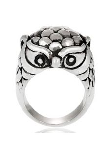 Adi Designs SR 5220 06  Jewelry,Rhodium Plated Sterling Silver Owl Ring, Fine Jewelry Adi Designs Rings Jewelry