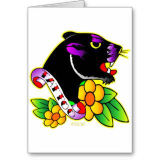 Black Panther Tattoo Cards