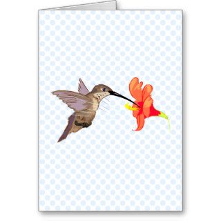 Hubert Hummingbird Greeting Cards