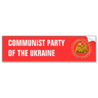 lLogo of the Communist Party of the Ukraine Bumper Sticker