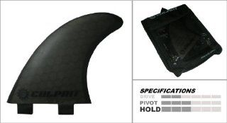 Culprit C3 Thruster Honeycomb Surf Board Fins (FCS M5 style)   Black  Surfboard Fins  Sports & Outdoors