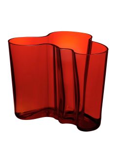 FLAMING RED VASE (6 x 4 3/4 inches) by iittala
