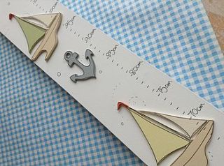 paper boats height chart by hickory dickory designs