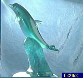 Wyland Dolphin Spirit Acrylic Sculpture —