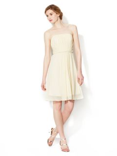 Ruched Bodice Strapless Dress by Donna Morgan