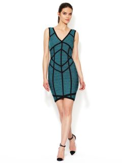 Rafaella Trimmed Bandage Dress by Stretta