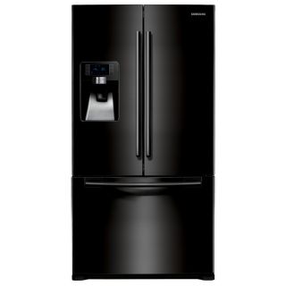 Samsung 23 cu ft French Door Counter Depth Refrigerator with Single Ice Maker (Black) ENERGY STAR